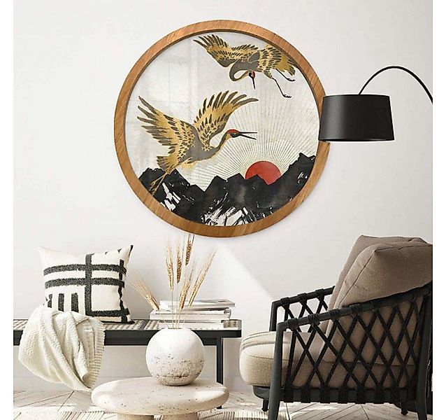 K&L Wall Art Bilderrahmen MDF Holz Bilderrahmen Rund ohne Poster Gallerie H günstig online kaufen