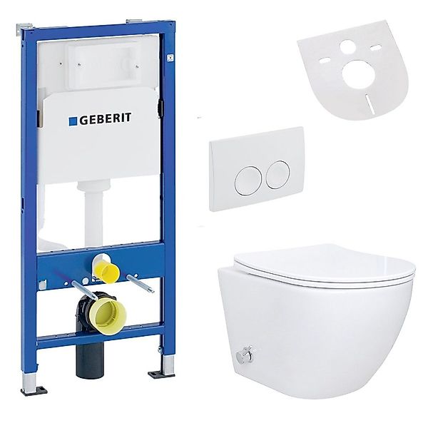 Belvit Tiefspül-WC UP100-AL55800-SET, Spülrandloses Hänge WC günstig online kaufen