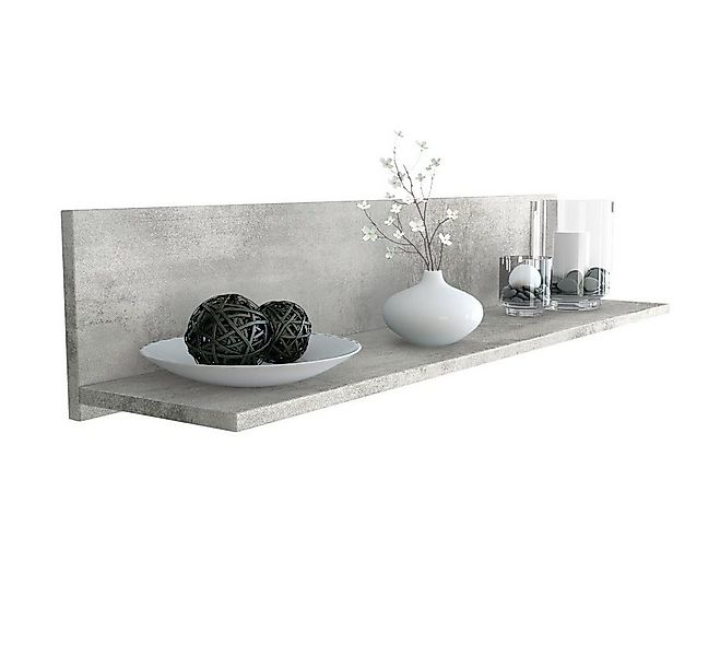 Vladon Wandregal Skadu, Schweberegal, Beton Oxid Optik (97,5 x 18,5 x 18,5 günstig online kaufen