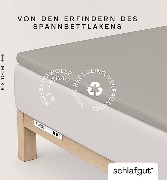 Schlafgut Spannbettlaken PURE TOPPER in Gr. günstig online kaufen