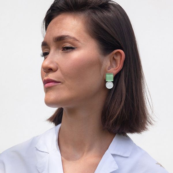 ALEXASCHA Paar Ohrstecker Geometrische Ohrringe aus günstig online kaufen