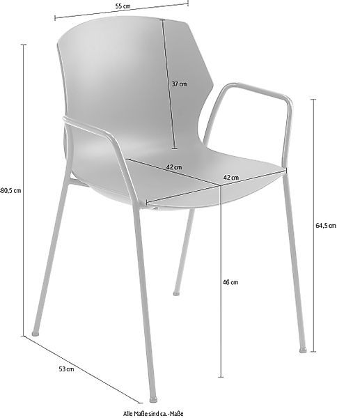 Mayer Sitzmöbel Stapelstuhl »Stapelstuhl myPRIMO« () stapelbar günstig online kaufen