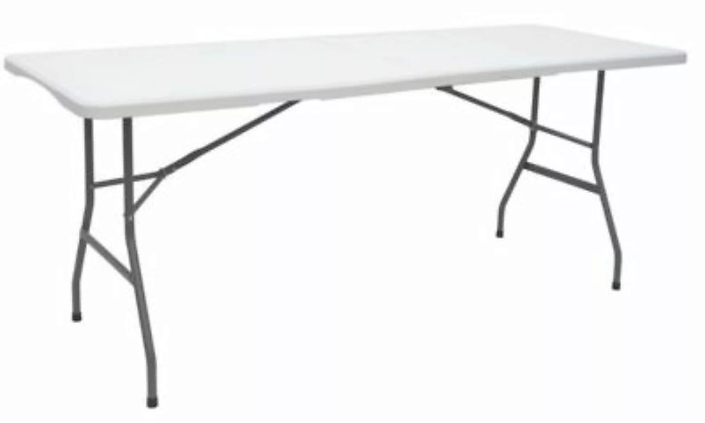 AMANKA Gartentisch L 180x70x74cm Weiß weiß günstig online kaufen