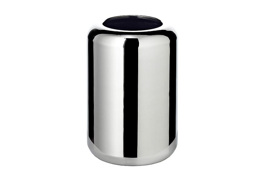 EDZARD Dekovase Lunaria, (Höhe 15 cm, Ø 10 cm), silberfarben, Edelstahl günstig online kaufen