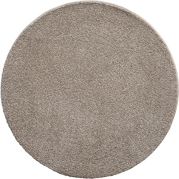 Floornovo Kurzflor Teppich Nr. 207 Rund Einfarbig Durchmesser 160 cm günstig online kaufen
