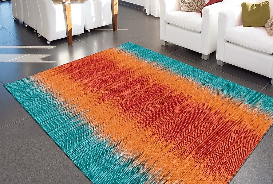 Arte Espina Teppich "Sunset 8070" rechteckig 12 Höhe Handgemachter Wolltepp günstig online kaufen