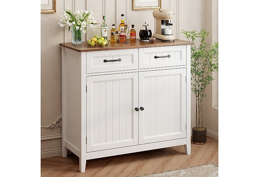 Bealife Sideboard Küchenschrank mit Arbeitsplatten,mit 2 Schubladen 2 Türen günstig online kaufen