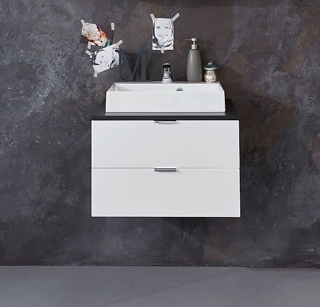 welltime Waschtisch "Cervio" 2 Stk. tlg. Waschbeckenunterschrank mit Metall günstig online kaufen