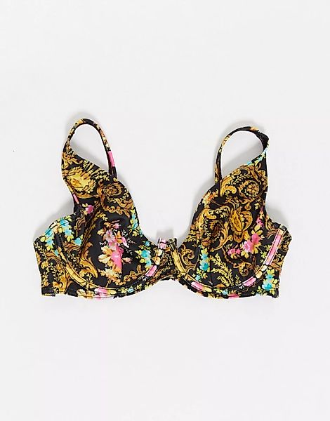 ASOS DESIGN – Fuller Bust – Mix & Match – Bikinioberteil mit Bügeln, gestep günstig online kaufen