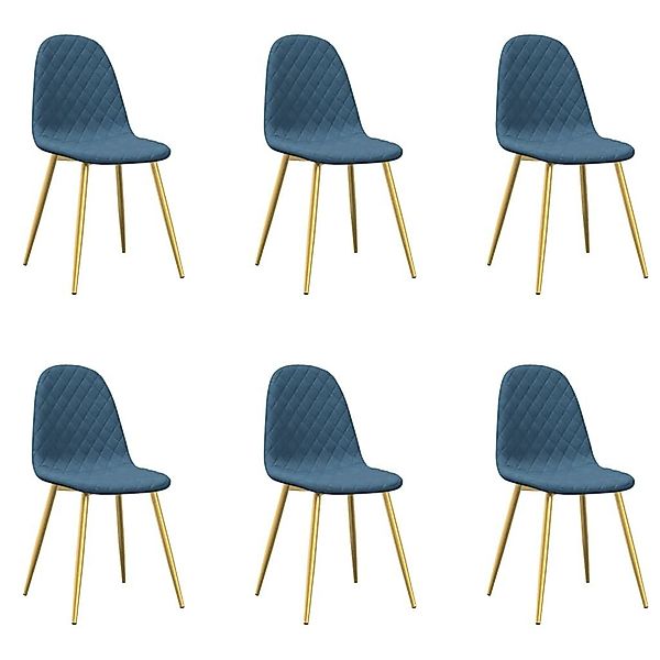 vidaXL Esszimmerstuhl Esszimmerstühle 6 Stk. Blau günstig online kaufen