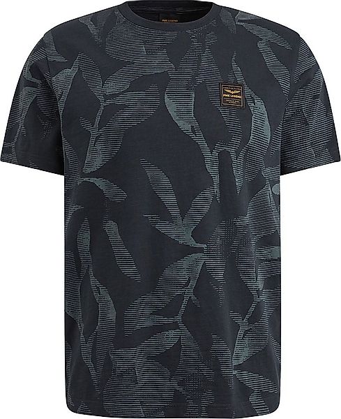 PME Legend T-Shirt Slub Jersey Druck Navy - Größe L günstig online kaufen