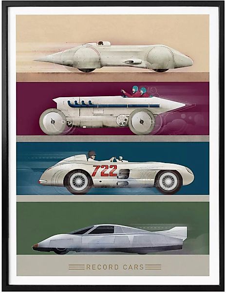 Wall-Art Poster "Vintage Auto Retro Rennwagen", Autos, (1 St.) günstig online kaufen