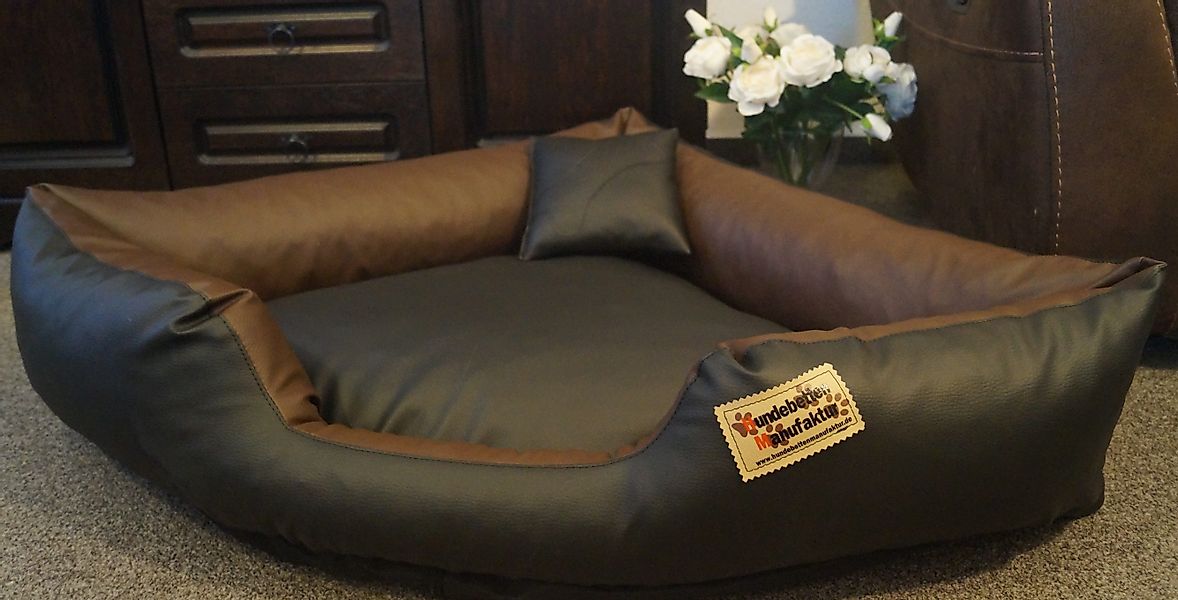 Hundebettenmanufaktur Hundekorb Hundebett Eckbett Kunstleder Canto günstig online kaufen