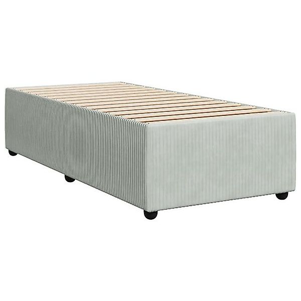 vidaXL Bett Bettgestell ohne Matratze Hellgrau günstig online kaufen