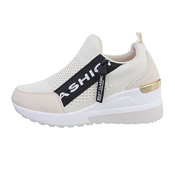 Ital-Design Damen Low-Top Freizeit Sneaker Keilabsatz/Wedge günstig online kaufen