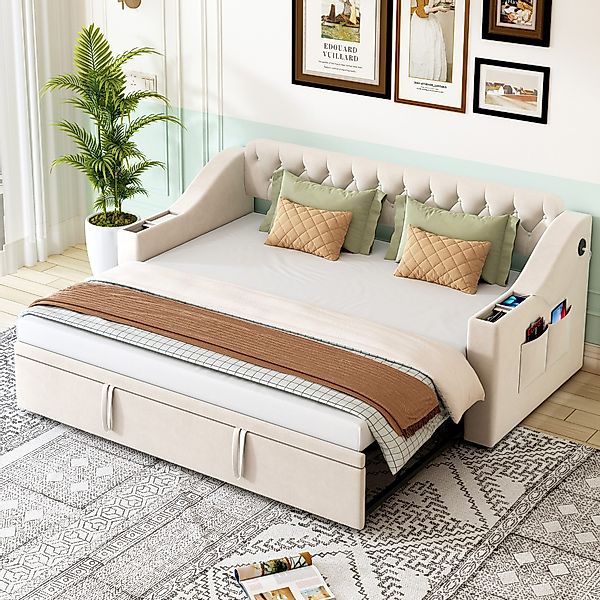 Odikalo Schlafsofa Schlafcouch 90x190 mit Lattenrost günstig online kaufen