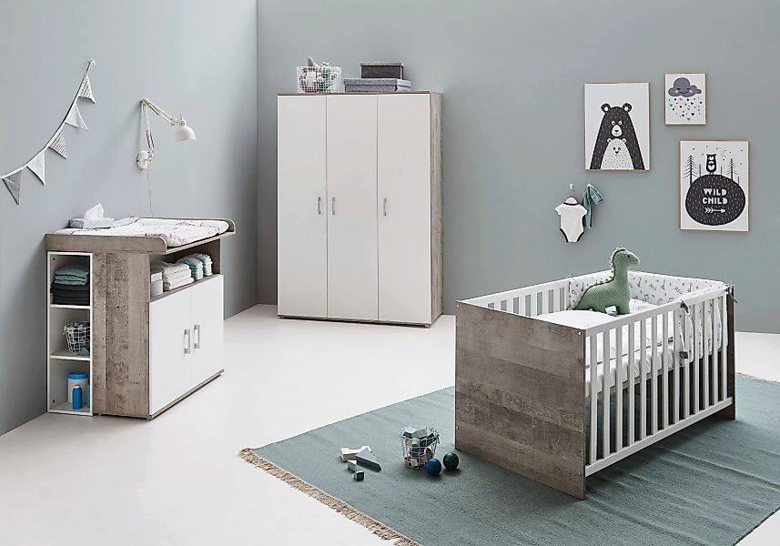 Home affaire Babyzimmer-Komplettset »Henning«, (Set, 5 tlg., inkl. Lattenro günstig online kaufen