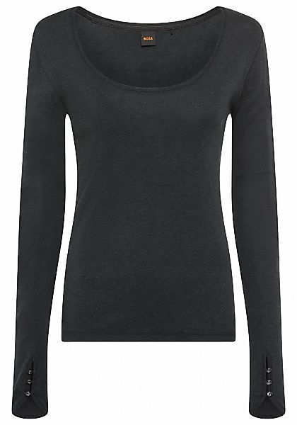 BOSS ORANGE Langarmshirt "Edeline Premium Damenmode" günstig online kaufen