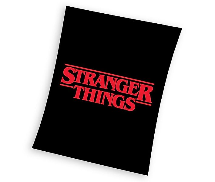 Wohndecke Stranger Things Fleecedecke Kuscheldecke 130 x 170 cm, Stranger t günstig online kaufen