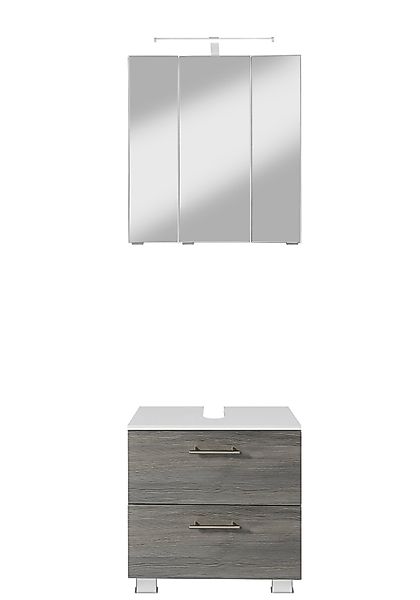 welltime Badmöbel-Set "Trento", Badezimmer-Set, Waschbeckenunterschrank, Sp günstig online kaufen