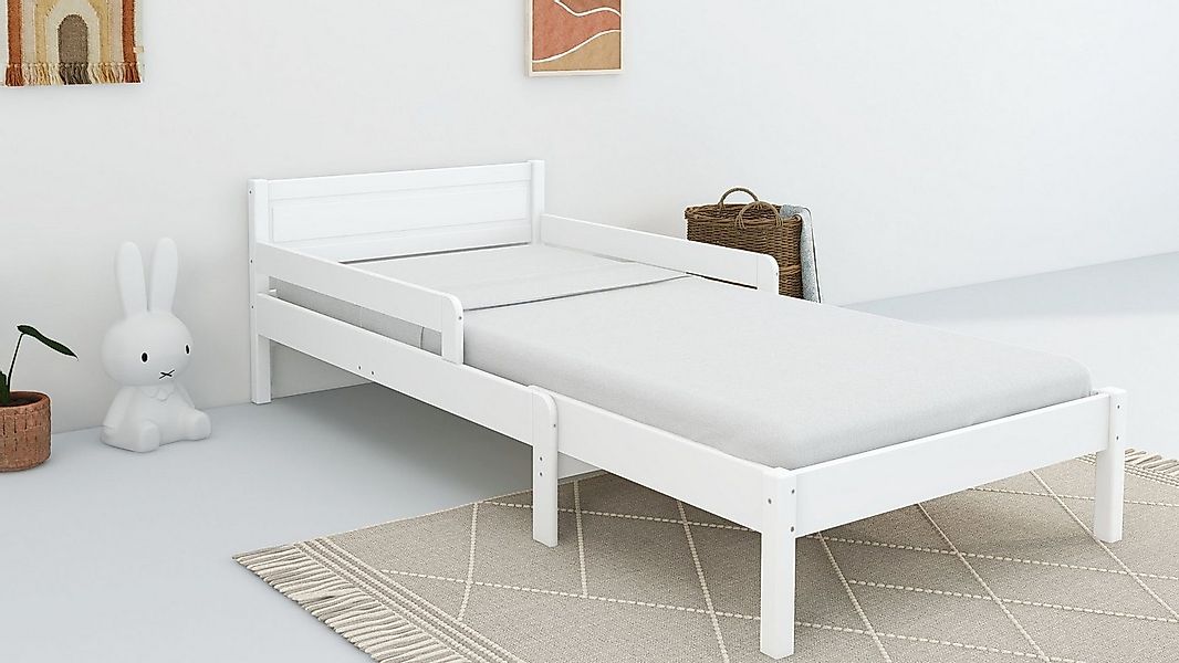Home affaire Kinderbett Hero, Massivholzbett, ausziehbar von 140 bis 200 cm günstig online kaufen