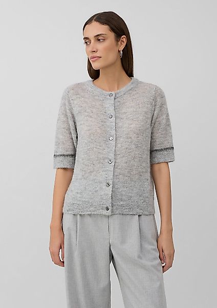 s.Oliver Cardigan Strickjacke Wollmix-Cardigan mit Kontrast-Details günstig online kaufen