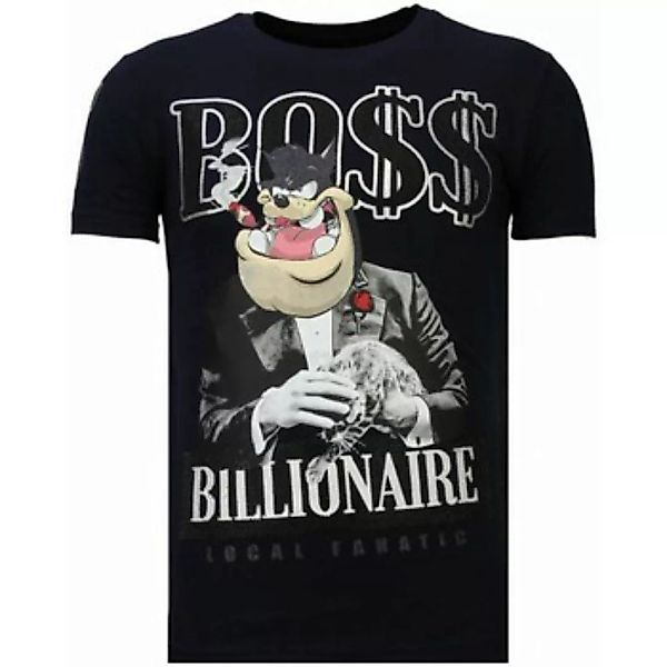 Local Fanatic  T-Shirt Billionaire Boss Strass günstig online kaufen