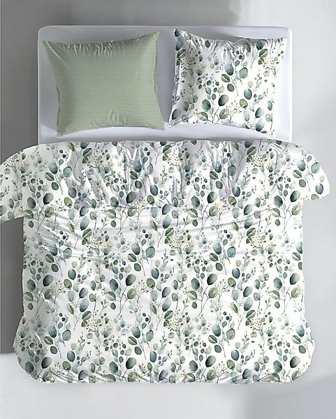 MTOnlinehandel Wendebettwäsche Eukalyptus Dusty Green in zwei Größen • Blät günstig online kaufen