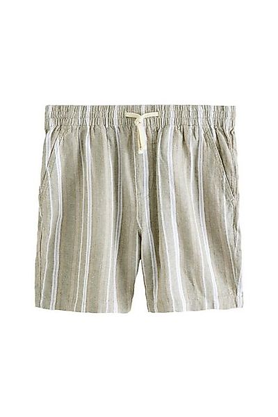 Next Shorts Gestreifte Shorts aus Leinenmix mit Elastikbund (1-tlg) günstig online kaufen