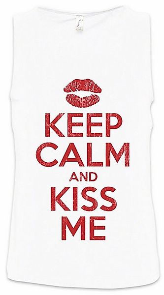 Urban Backwoods Tanktop Keep Calm And Kiss Me Ärmelloses T-Shirt Kuss Love günstig online kaufen