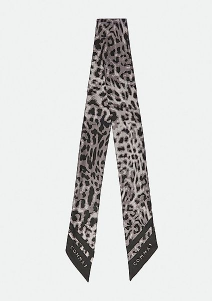 comma Schal Tuch, Schal aus Seide mit Leo-Print günstig online kaufen