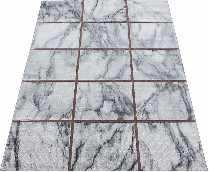 Ayyildiz Teppiche Teppich "NAXOS 3816" rechteckig 12 mm Höhe Läufer, Marmor günstig online kaufen