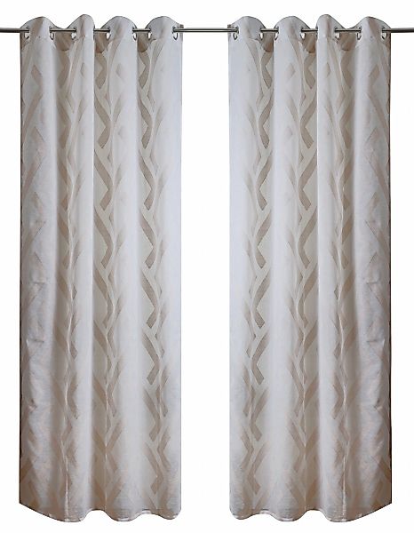 Bruno Banani Gardine "Lynn" Ösen 1 Stk. tlg. schöner Schal, Scherli, zeitlo günstig online kaufen