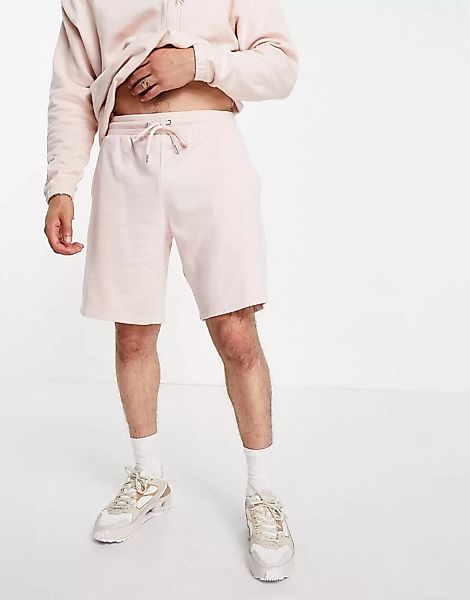 ASOS DESIGN – Oversize-Shorts aus Jersey in Rosa, Kombiteil günstig online kaufen