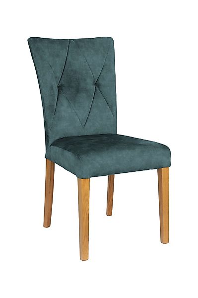 Home affaire 4-Fußstuhl »Diamond«, (Set), 2 St., Samtvelours, Sitz und Ruec günstig online kaufen
