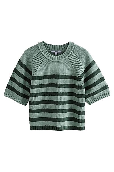 Next T-Shirt Kurzärmeliges Strickoberteil aus 100 % günstig online kaufen