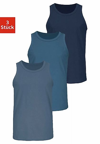 H.I.S Tanktop "Unterhemd für Herren", (Packung, 3 tlg.), mit Rundhals aus B günstig online kaufen