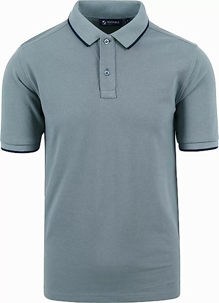 Suitable Respect Poloshirt Tip Ferry Steel Grün - Größe S günstig online kaufen