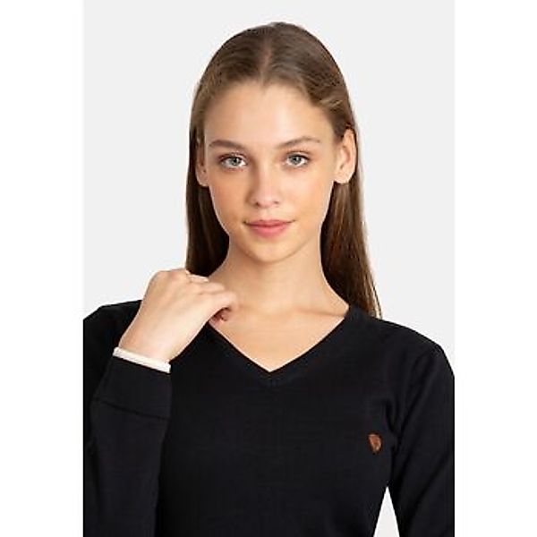 Jacey Quinn  Sweatshirt V-Neck With Arm Patch Pullover günstig online kaufen