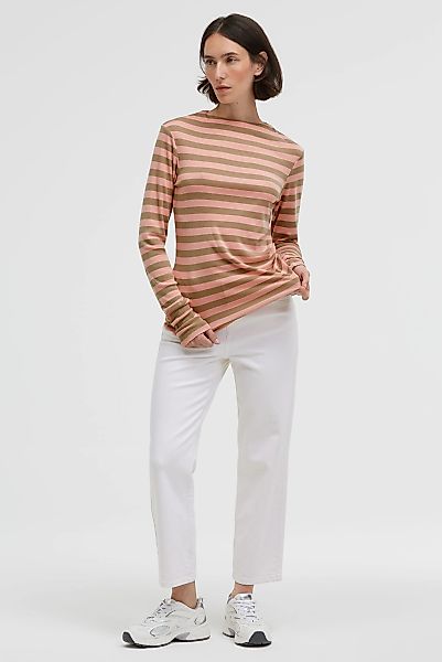 SENSES.THE LABEL Rundhalsshirt mit überlangen Ärmeln günstig online kaufen