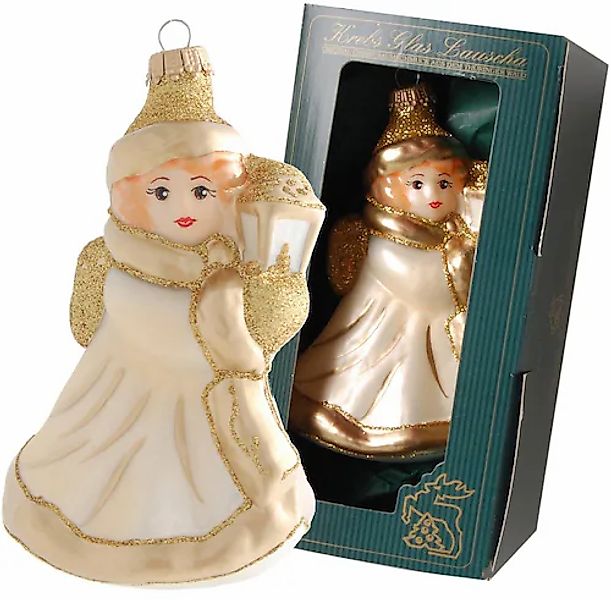 Krebs Glas Lauscha Christbaumschmuck »Engel mit Laterne, Weihnachtsdeko, Ch günstig online kaufen