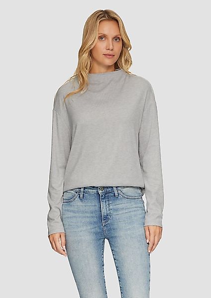 s.Oliver Langarmshirt Longsleeve aus gebürstetem Jerseystrick günstig online kaufen