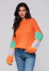OMBRE Rundhalspullover Pullover mit Farbverlauf günstig online kaufen