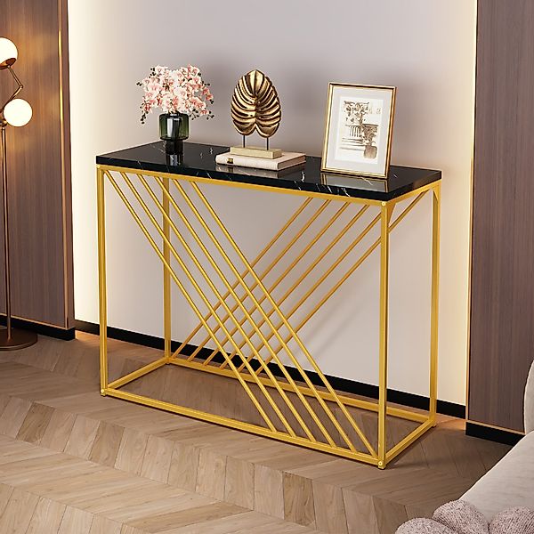 HAUSS SPOLE Beistelltisch mit goldenem Fuß, günstig online kaufen