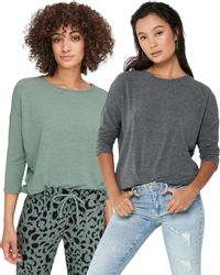 ONLY 3/4 Arm-Pullover (Set, 2er-Pack) Locker günstig online kaufen
