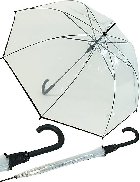 HAPPY RAIN Stockregenschirm Transparentschirm durchsichtig mit günstig online kaufen