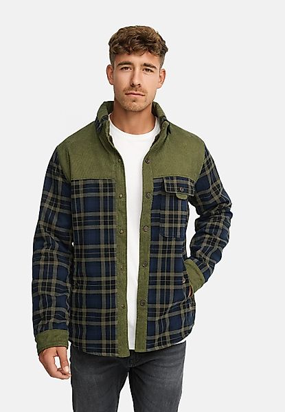 Indicode Langarmhemd INHolz Warm gefüttertes Holzfällerhemd günstig online kaufen