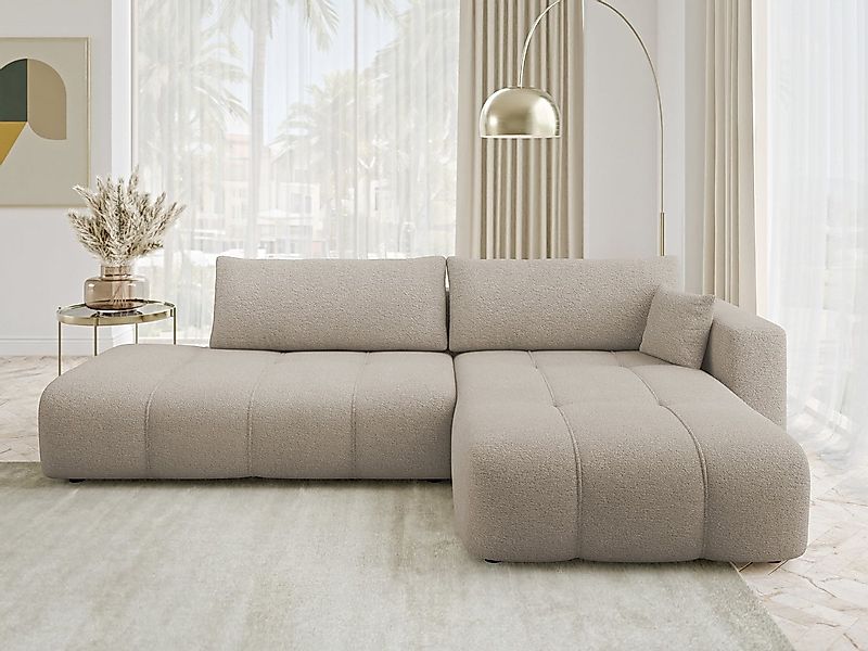MIRJAN24 Ecksofa Fetrinu O, mit Schlaffunktion und Bettkasten, 262x145x82 c günstig online kaufen