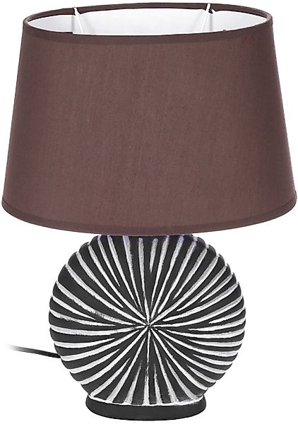 BRUBAKER Nachttischlampe Tischlampe Organic Braun, ohne günstig online kaufen