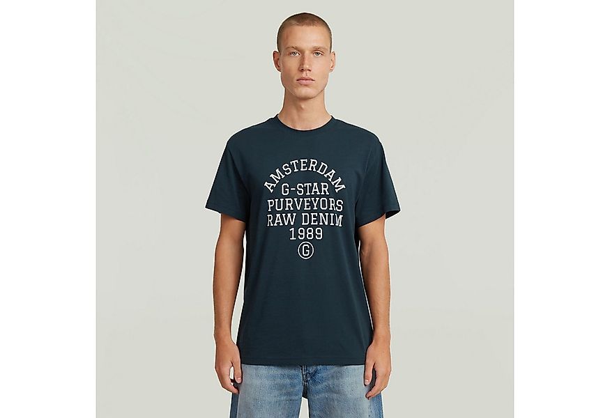 G-STAR T-Shirt Purveyors mit Rundhals, Frontprint günstig online kaufen
